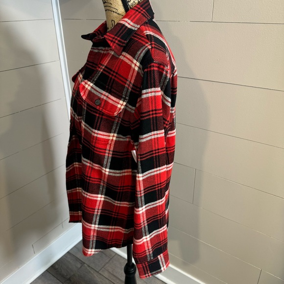 St. John’s Bay Plaid Shacket Jacket - Medium - Picture 4 of 6